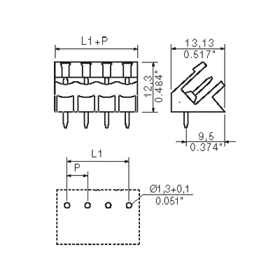 Weidmuller 1603160000 PCB Plug-in Connector SL 5.08/12/135 3.2SN OR BX — General Accessories