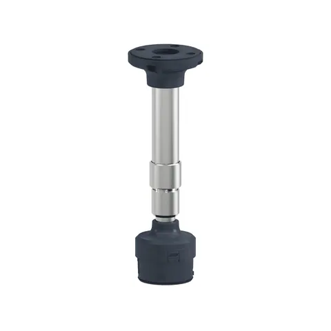 Schneider Electric XVUZ05 Fixing plate with adjustable aluminium pole 210 to 385mm for modular tower lights, Harmony XVU, black, 60mm — General Accessories