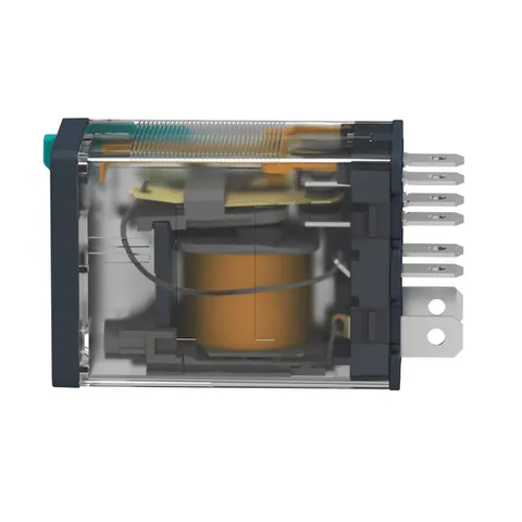 Schneider Electric RPM22BD plug-in relay, Harmony electromechanical relays, 15A, 2CO, with LED, lockable test button, 24V DC — Contactors & Relays