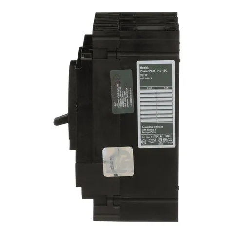 Schneider Electric HJL36070C Circuit breaker, 70A, 3 pole, 600VAC, 25kA, lugs, thermal magnetic, 100% — Interruttori automatici e fusibili