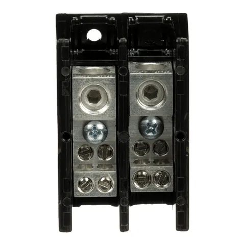 Schneider Electric 9080LBA262104 Power distribution block, Linergy, 2 pole, 1 line, 4 load, 175A Cu, 135A Al, 600V — Accesorios generales