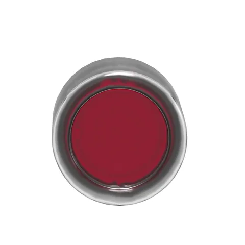 Schneider Electric ZB4BW543 Illuminated Push Button Head, Harmony XB4, Metal, Red Flush, 22mm, Universal LED, Spring Return, Clear Boot — Control e HMI