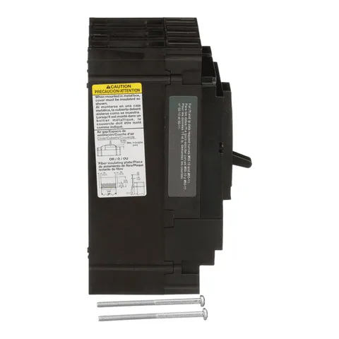 Schneider Electric HJL36015 Circuit breaker, PowerPacT H, 15A, 3 pole, 600VAC, 25kA, lugs, thermal magnetic, 80% — Interruttori automatici e fusibili