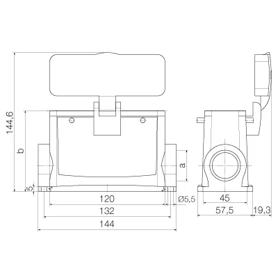 Weidmuller 1662180000 HDC 24B SDBO 2PG21G — General Accessories