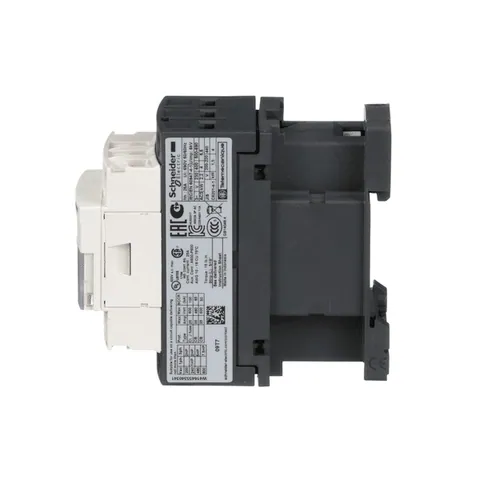 Schneider Electric LC1D09T7 IEC Contact, TeSys Deca Nonreversing 9A 5HP at 480VAC, 100kA SCCR, 3 Phase, 3 NO, 80VAC 50/60Hz Coil, Open Style — Electrónica y PCB