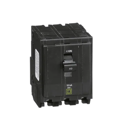 Schneider Electric QO340 Mini circuit breaker, QO, 40A, 3 pole, 120/240VAC, 10kA, plug in mount — Akcesoria ogólne