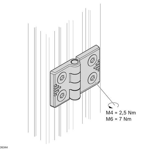 Bosch Rexroth 3842544528 HINGE AL 30/40