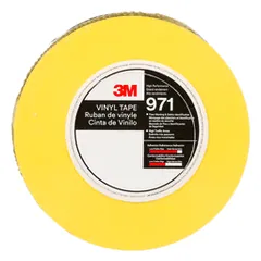 3M 7100253513 Durable Floor Marking Tape 971, Yellow, 3 in x 36 yd, 17 mil, 4 Rolls/Case, Individually Wrapped Conveniently Packaged — General Accessories