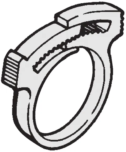 Hellermann Tyton 191-10089 Snapper Hose Clips for Tubes and Harnesses | — Accessori generali