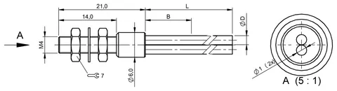 Balluff BFO0005 Cylindrical plastic fibers with straight and angled optics — Optical & Photoelectric Sensors