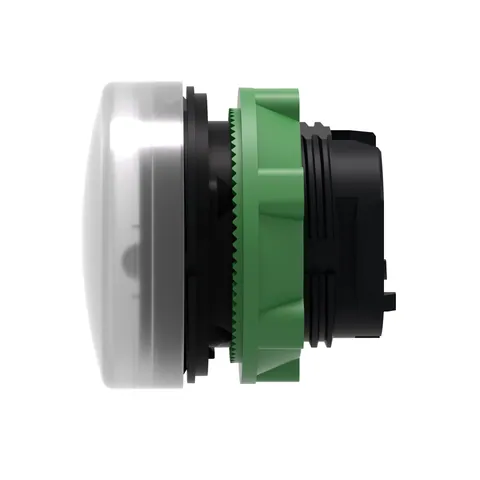 Schneider Electric ZB5AV013 Head for pilot light, Harmony XB5, plastic, white, 22mm, universal LED, plain lens — Interruptores y aparamenta modular