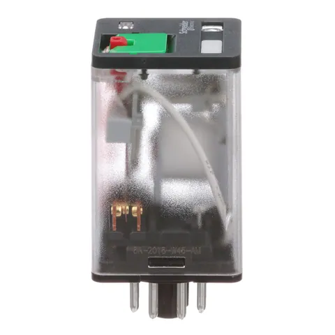 Schneider Electric 750XBXRM4L-24A General purpose relay, SE Relays, 750R, DPDT, 10A, 24 VAC, octal terminal 8 pins, clear cover with LED, lock push button — Akcesoria ogólne
