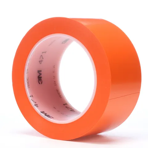 3M 7000028854 Vinyl Tape 471, Orange, 2 in x 36 yd, 5.2 mil, 24 rolls per case — General Accessories