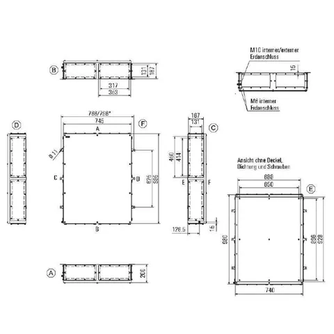 Weidmuller 1196710000 Terminal Box Empty Stainless Steel KTB FS 987420 S4E1 — Accessori generali