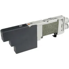 SMC SQ1131N-51-C6-Q SQ1*3*, 1000 Series, 5 Port Solenoid Valve, Plug-in Type — Solenoid & Servo Valves
