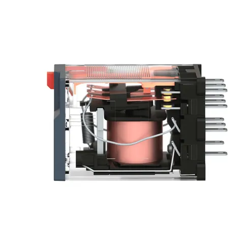 Schneider Electric RXM3AB2E7 miniature plug-in relay, 10A, 3CO, with LED, lockable test button, 48V AC — Contactors & Relays