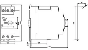Siemens 3RV1031-4EA10 Circuit breaker size S2 for motor protection, Class 10 A-release 22...... — Sterowanie i HMI