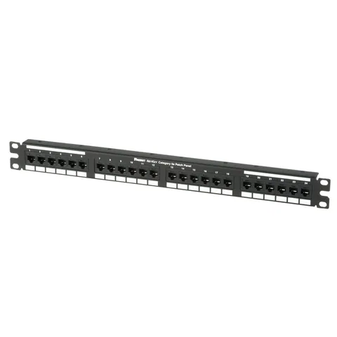 Panduit NK5EPPG24Y NetKey Cat 5e Punchdown Panel, Flat, 24-Port — Accesorios generales