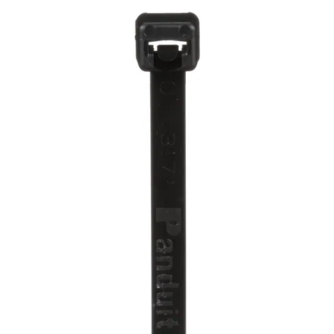 Panduit PLT4S-M0 Pan-Ty® PLT4S-M0 Cable Tie, Black, UV PA6.6, 14.5"L, 50lb, PK1000 — Connectors & Plugs