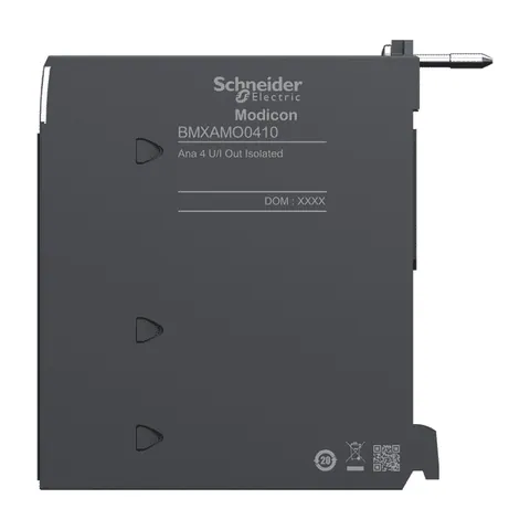 Schneider Electric BMXAMO0410 analog isolated high level output module, Modicon X80, 4 outputs, 0 to 20mA, 4 to 20mA, 10V positive or negative — Moduły rozszerzeń PLC