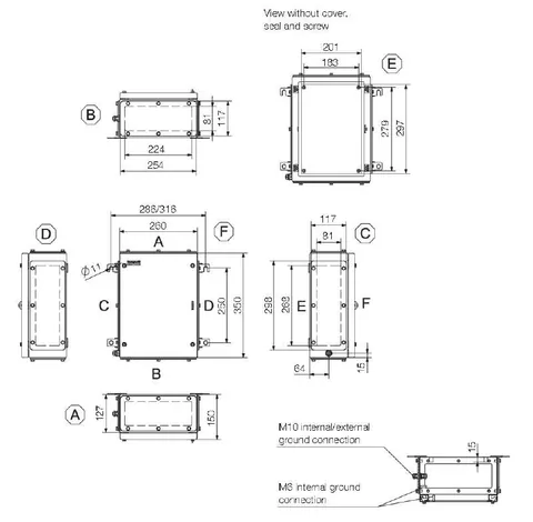 Weidmuller 1194840000 Terminal Box - Multi Hinge KTB MH 352615 S4E4 — Allgemeines Zubehör