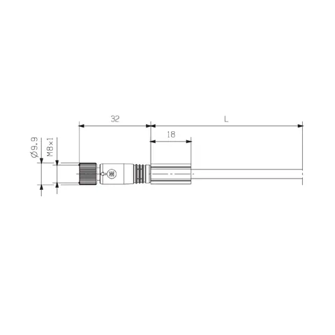 Weidmuller 9457450010 SAIL-M8BG-3-0.1U — Industrial Cables & Wires