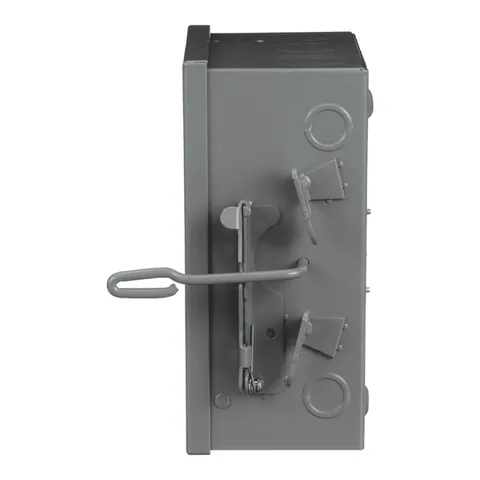 Schneider Electric 92351 Safety switch, double throw, non fusible, 30A, 240V, 3 pole, NEMA 1, fuse class T4 — General Accessories