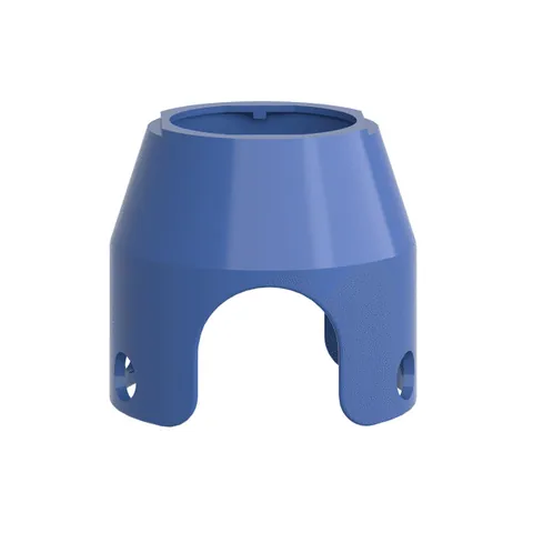 Schneider Electric ZBZ1606 Padlockable guard for mushroom head 40mm, Harmony XB4, metal, blue — General Accessories