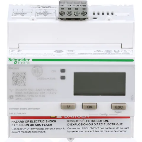 Schneider Electric A9MEM3465 iEM3465 energy meter - BACnet - 1 DI - 1 DO - multi-tariff - LVCT — Power Supply
