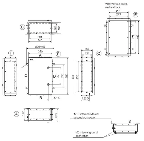 Weidmuller 1200650000 Terminal Box - Quarter Lock KTB QL 553520 S4E4 — Accessori generali