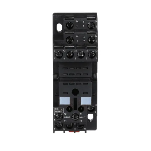 Schneider Electric RXZE2M114 Zelio, plugin relay socket, mixed contact, 10 A, 250 V, screw clamp, for RXM2 or RXM4 relays — Connectors & Plugs