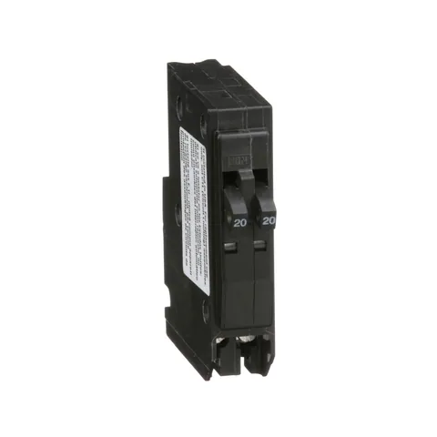 Schneider Electric QO2020 Tandem mini circuit breaker, QO, 2 x 1 pole at 20A, 120/240VAC, 10kA, plug in mount — Akcesoria ogólne