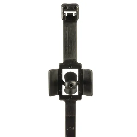 Panduit PLWP50SC-D30 Wing Push Mount Tie, Std, Blk, High Heat PA6.6, 8.2"L, 50lb — Hand & Power Tools