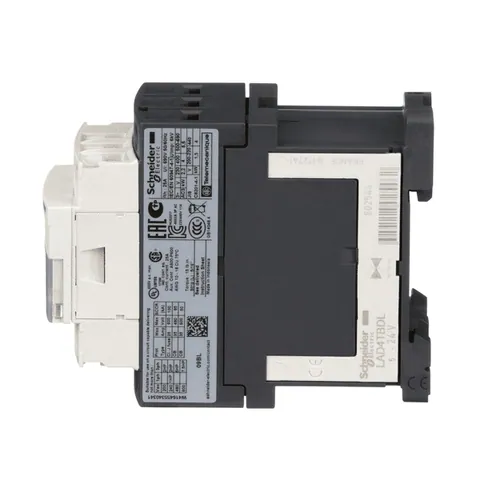 Schneider Electric LC1D09BL IEC contactor, TeSys Deca, nonreversing, 9A, 5HP at 480VAC, up to 100kA SCCR, 3 phase, 3 NO, low consumption 24VDC coil — Contactors & Relays