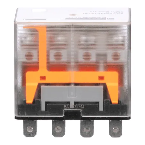 Schneider Electric 8501RS44P14V20 Plug in relay, Type R, miniature, 1 HP at 277 VAC, 15A resistive at 120 VAC, 14 blade, 4PDT, 4 NO, 4 NC, 120 VAC coil — General Accessories