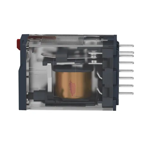 Schneider Electric RXM4AB1F7 miniature plug-in relay, 6A, 4CO, lockable test button, 120V AC — Styczniki i przekaźniki