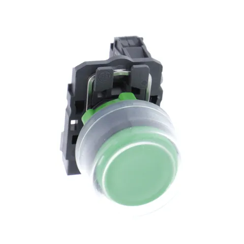 Schneider Electric XB5AP21 Spring Return Push Button, Harmony XB5, Clear Silicone Booted, Black, 22mm — Switches & Modular Apparatus