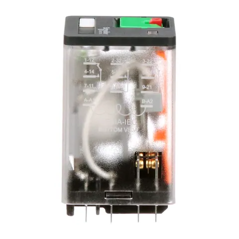 Schneider Electric 788XCXRM4L-24A General purpose relay, SE Relays, 788R, 3PDT, 10A, 24 VAC, Quick terminal, clear cover with LED, lock push button — Akcesoria ogólne
