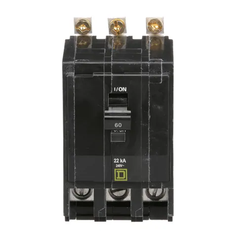 Schneider Electric QOB360VH Mini circuit breaker, QO, 60A, 3 pole, 120/240VAC, 22kA, bolt on mount — Accessori generali