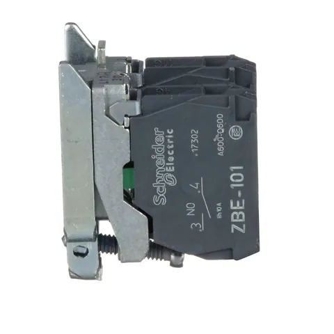 Schneider Electric ZB4BZ103 Harmony, 22mm Push Button, XB4B operators, contact block, with mounting collar, 2 NO, screw clamp terminal — Switches & Modular Apparatus