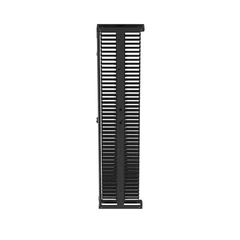 Panduit PR2VSD06 Vertical Dual-Sided Cable Manager, 1 Door, 45RU, 6 in. Wide, Black