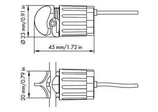 Wago 855-8002 Voltage tap; without fuse; 12-10 AWG; N-conductor — Reihenklemmen / Klemmleisten