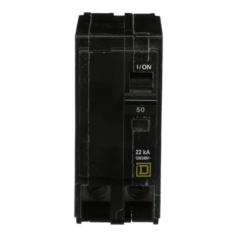 Schneider Electric QO250VH Mini circuit breaker, QO, 50A, 2 pole, 120/240VAC, 22kA, plug in mount — Akcesoria ogólne