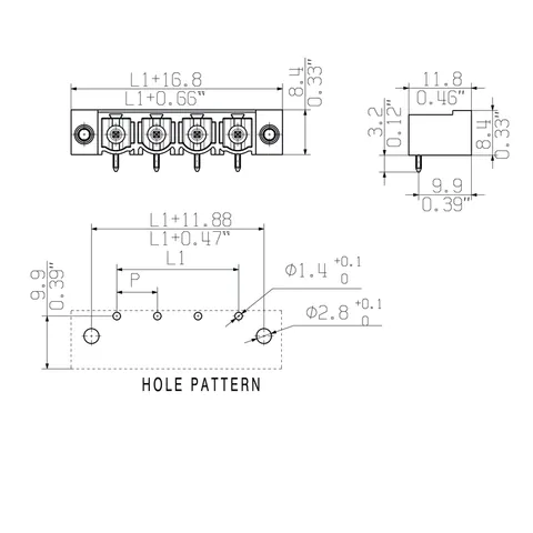Weidmuller 1124340000 7.62 mm Male Header PCB Plug-in Connector, 7 Poles, 90° — Accessori generali