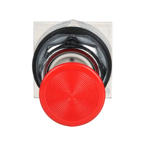 Schneider Electric 9001KR4R 30mm Push Button, Type K, mushroom button operator, 1.375 inch diameter, plastic red cap — Accessori generali