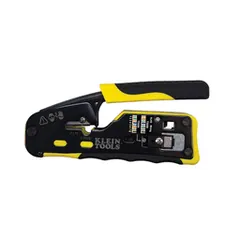 Klein Tools VDV226-110 Ratcheting Cable Crimper / Stripper / Cutter, for Pass-Thru™ — Hand & Power Tools