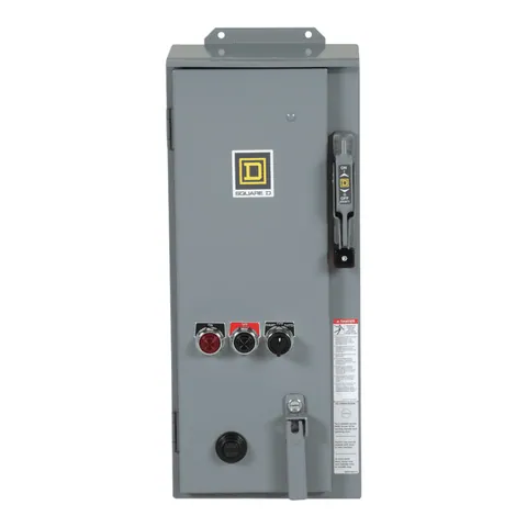 Schneider Electric 8538SCASP3 NEMA Combination Starter Type S 30A Fusible Disconnect Size 1 27A Melting Alloy Overload 120VAC Coil NEMA 3R/12 — Controllo e HMI
