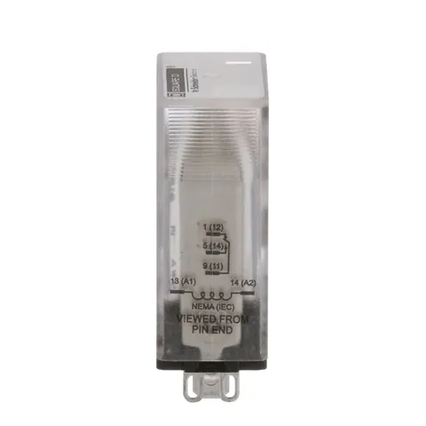 Schneider Electric 8501RS41V14 Plug in relay, Type R, miniature, 1 HP at 277 VAC, 15A resistive at 120 VAC, 5 blade, SPDT, 1 NO, 1 NC, 24 VAC coil — General Accessories