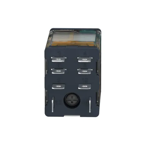 Schneider Electric RPM22BD plug-in relay, Harmony electromechanical relays, 15A, 2CO, with LED, lockable test button, 24V DC — Contactors & Relays