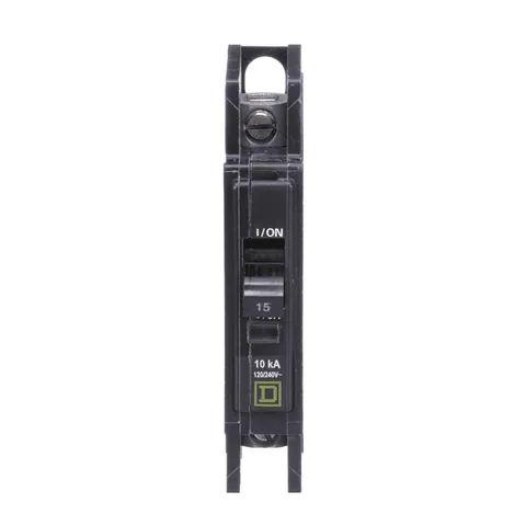 Schneider Electric QOU115 Mini circuit breaker, QOU, 15A, 1 pole, 120/240VAC, 10kA — General Accessories